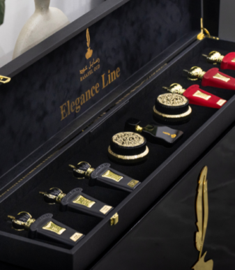 Elegance Line : 6 Perfume 35 ml + 1 Dokhon + 1 Oud + Mukhalat